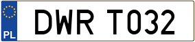 Truck License Plate